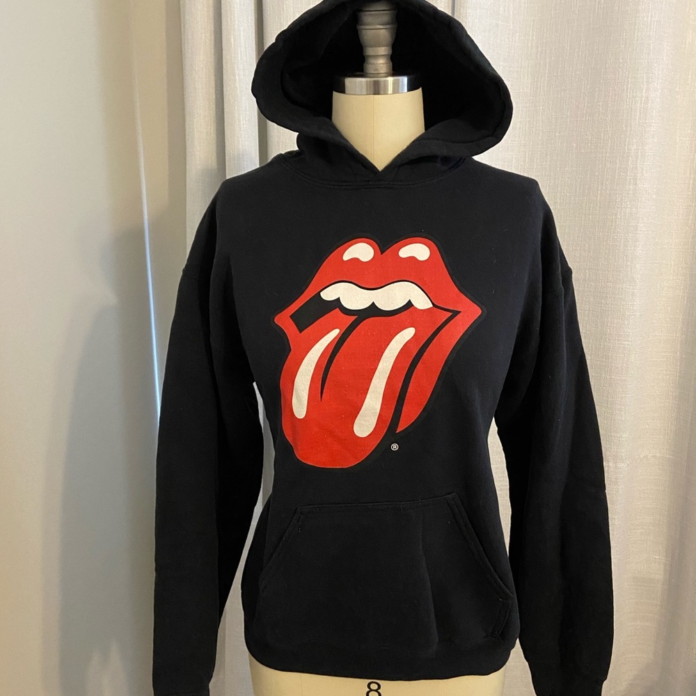 The Rolling Stones black hoodie sweatshirt